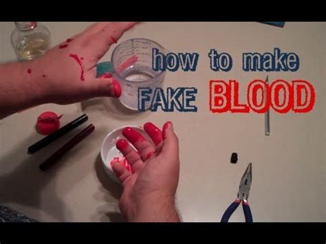 homemade fake blood for clothes|how to make washable blood.